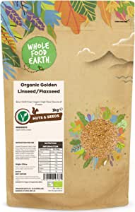 Wholefood Earth Organic Golden Linseed/Flaxseed 3kg RRP £18.75 CLEARANCE XL £8.99